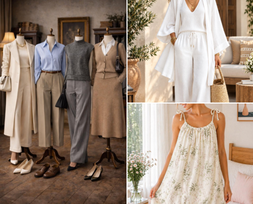 Everyday Capsule Wardrobe Essentials for females cover photo collage