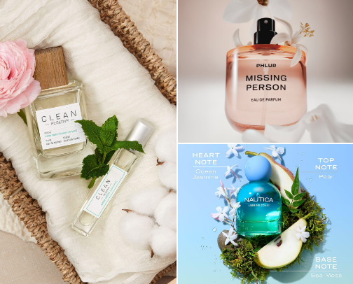 Affordable “CLEAN” girl perfumes🌺 cover photo collage