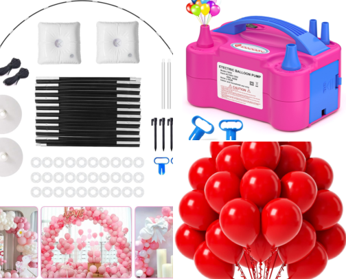 Easy DIY Balloon Arch 🎈✨ cover photo collage