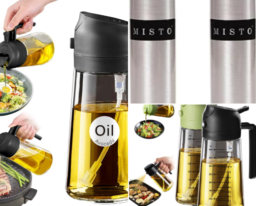 Top 10 Olive Oil Sprayers to Buy for Healthy Cooking cover photo collage