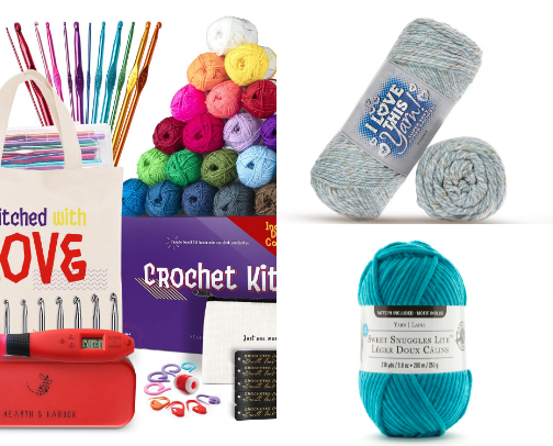 cozy crocheting cover photo collage