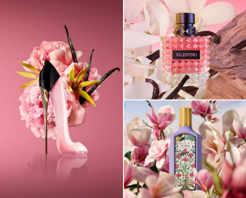Parfumes that make heads turn!!! cover photo collage