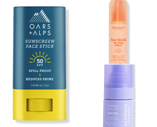 Hot-Weather Beauty Bag Essentials: SPF, Shine Control & Quick Touch-Ups cover photo collage