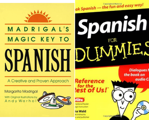 My top 10 Spanish learning books for beginners 🤓📚📋 cover photo collage