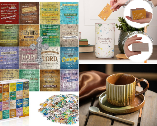 Faith-Filled Fall Mornings: Cozy & Spiritual Essentials cover photo collage