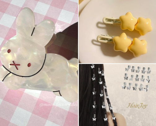 Hair accessories that you don't see in every store🤗💮 cover photo collage
