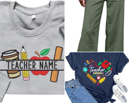 Teacher Outfits cover photo collage