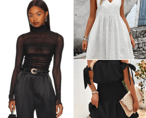 Clothing cover photo collage
