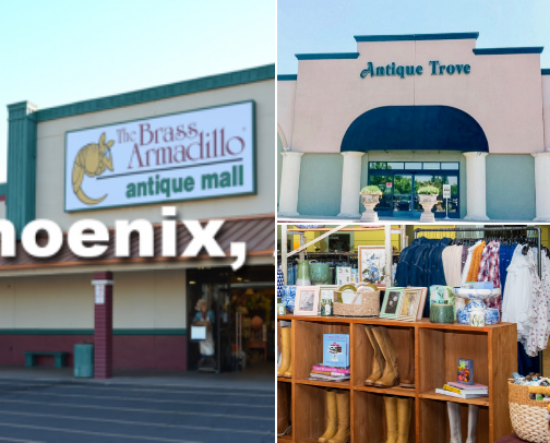 thrifting in PHX cover photo collage