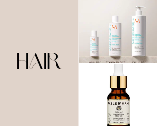 Hair care💇‍♀️ cover photo collage