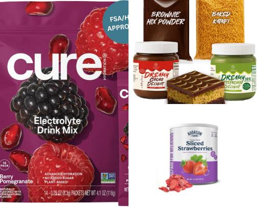 Treats, eats & drinks cover photo collage