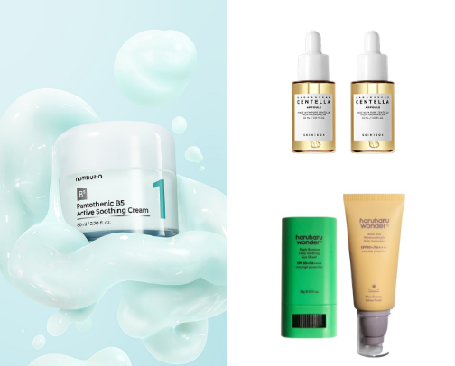 travel skin & hair essentials cover photo collage