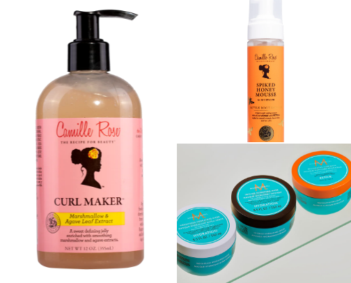 Curly hair stuff! cover photo collage