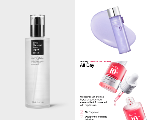 Korean SkinCare for glass skin cover photo collage