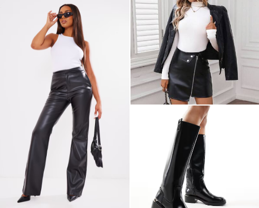 Autumn ( leather )outfit cover photo collage