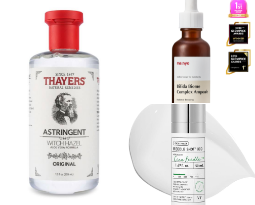 My morning skincare routine products cover photo collage