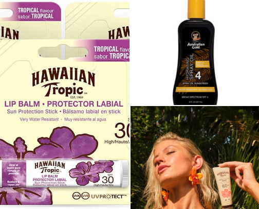 tanning cover photo collage