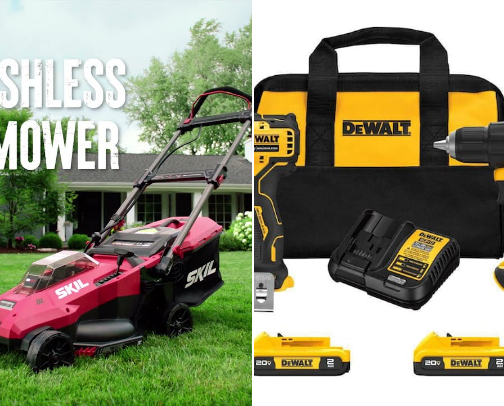 Power tools cover photo collage