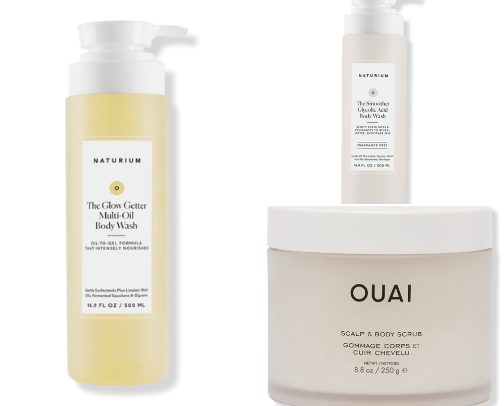 my ultimate everything shower and self tan products cover photo collage