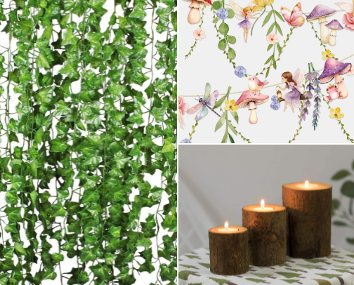 Enchanted Forest Birthday Party cover photo collage