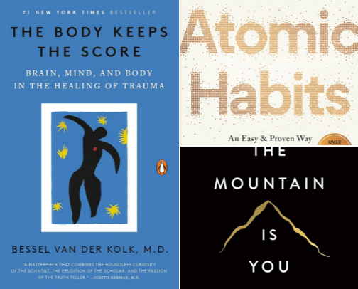 🌿 My Healing Bookshelf (Autoimmune + Anxiety + Depression Edition) cover photo collage