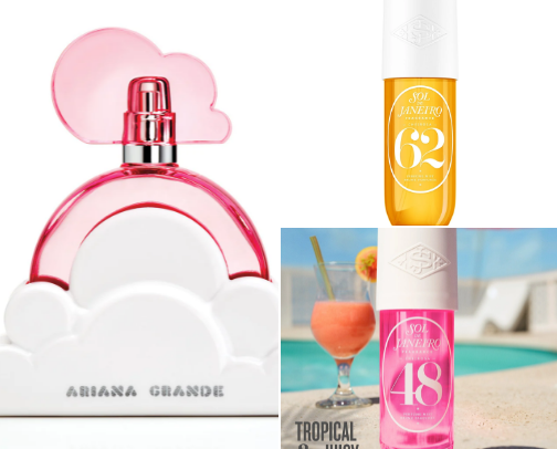 Perfume collection cover photo collage