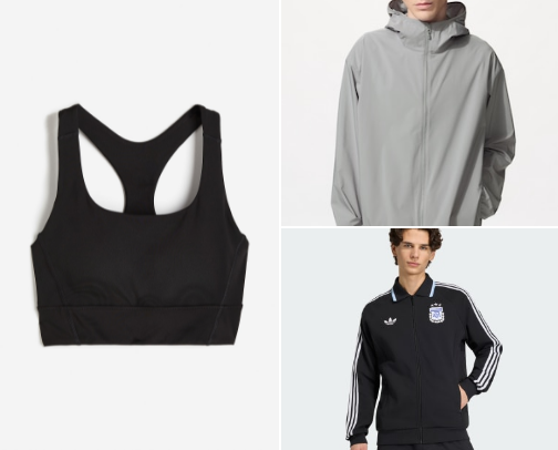 Super comfortable and modern sportswear cover photo collage