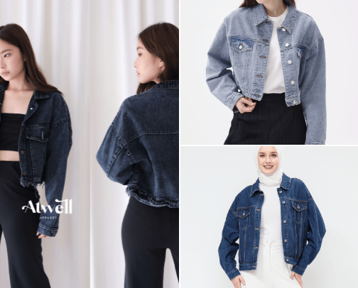 Jaket Denim cover photo collage