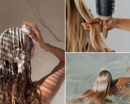 Hair Care cover photo collage