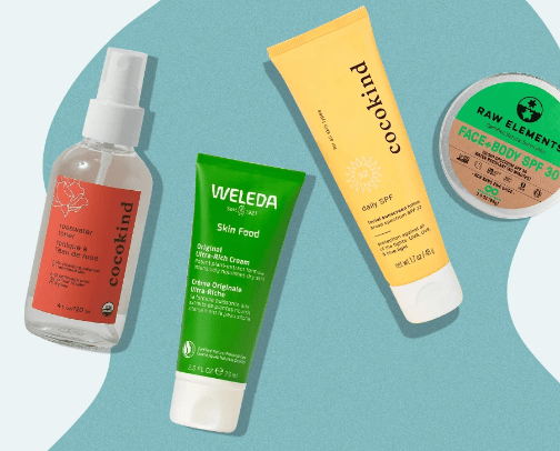 Health & skin care cover photo collage