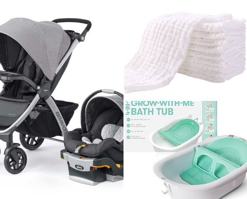 Baby items cover photo collage