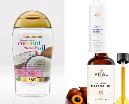 Hair grow and healthy hair cover photo collage