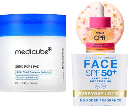 Current AM/PM skincare routine 🧴🫧 cover photo collage
