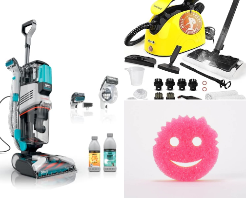Cleaning products I love 💕 cover photo collage
