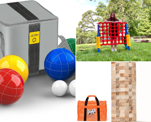 Oversized Board Game/ Yard Games cover photo collage