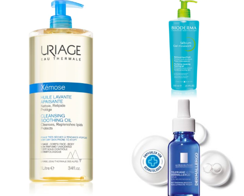 Skincare routine cover photo collage