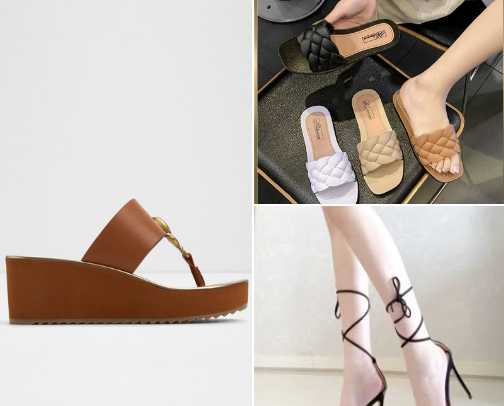 Sandals for women cover photo collage