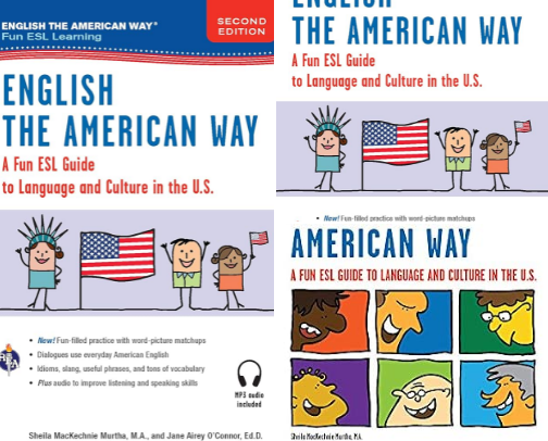 PDF Free - English the American Way: A Fun ESL Guide to Language & Culture in the U.S. w/Audio CD & MP3 (English as a Second Language Series) learner bundle cover photo collage