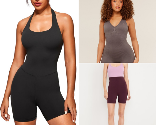 Workout Bodysuits That Are Actually Flattering cover photo collage