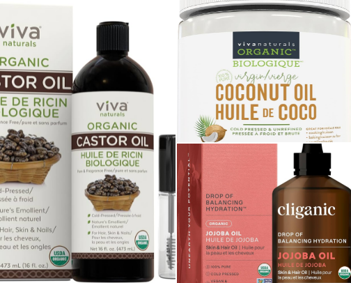 DIY Natural hair oil cover photo collage