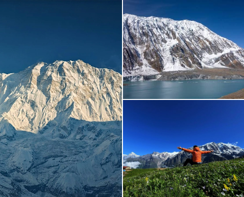 Trekking destinations in Nepal cover photo collage