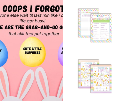 Ooops Last Minute Easter cover photo collage