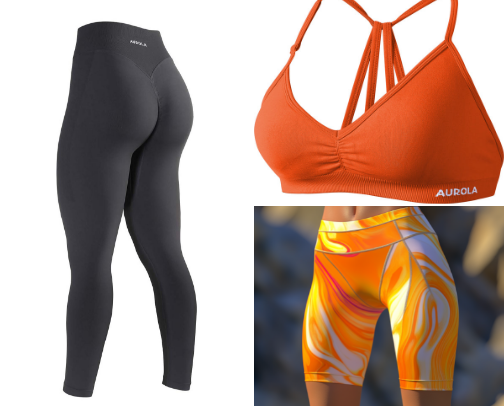 Fav workout clothes cover photo collage