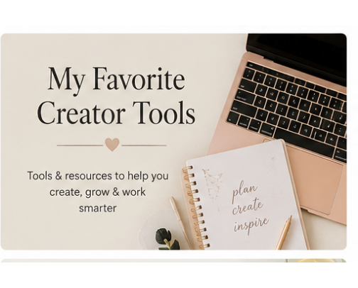 My Favorite Creator Tools cover photo collage