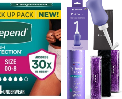 Postpartum Recovery Essentials cover photo collage