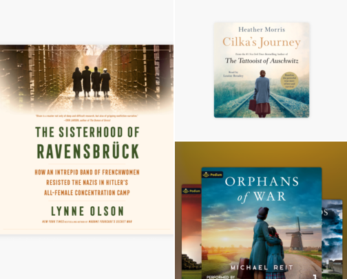 My go to audio books cover photo collage