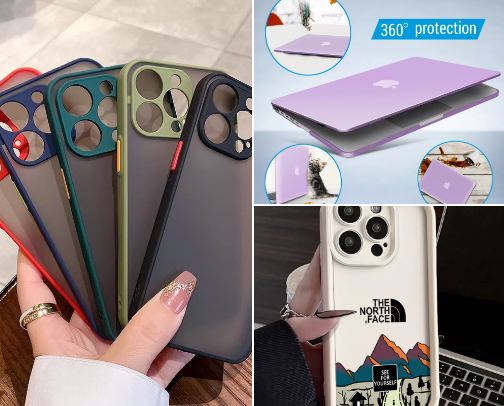 Phone and laptop accessories 📱💻 cover photo collage