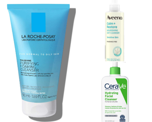 Gentle & Acne Safe Skincare Must-Haves cover photo collage