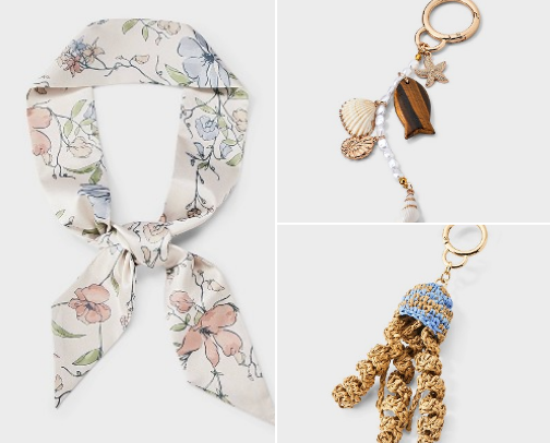Bag charms and accessories cover photo collage