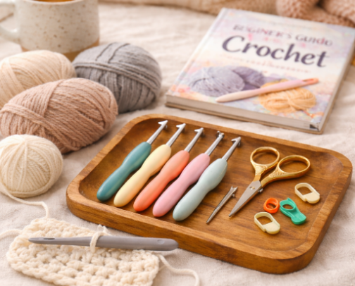 Beginner Crochet Supplies You Actually Need (No Extras) cover photo collage